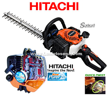 Tosasiepi professionale Hitachi doppia lama per il taglio di siepi sagomate. Nuovo modello di tosasiepi Hitachi con sistema di avviamento Sstart e gruppo impugnatura QuickTwist.