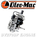 Tecnologico motore Oleo Mac per BV270 BP ERGO, il più potente e leggero della categoria, soffia senza sosta in modo perfetto foglie e rami in ogni ambiente, utile per la raccolta delle nocciole o castagne in autunno.